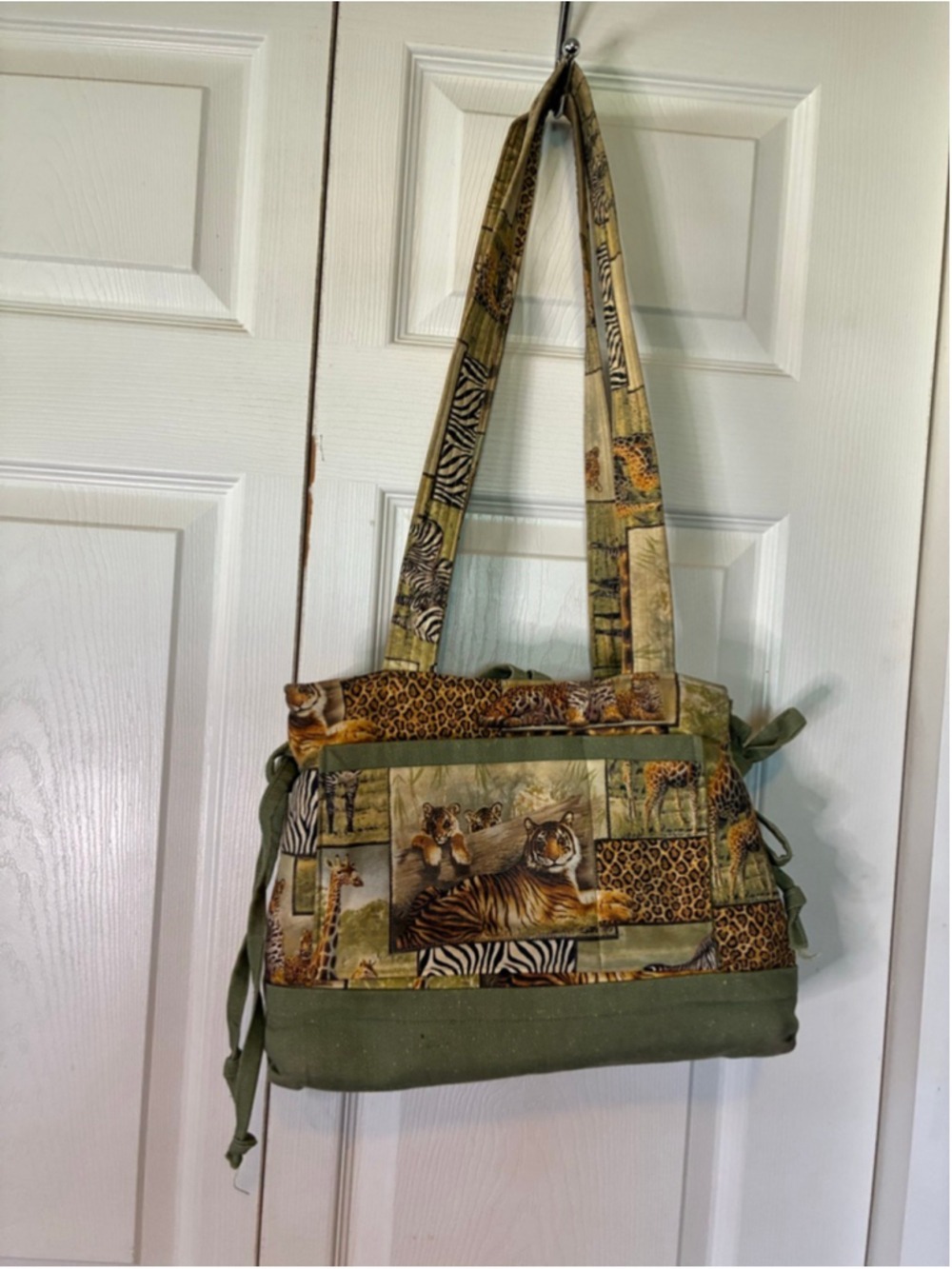 Women's Unbranded Shoulder Bag, One Size, Green and Brown